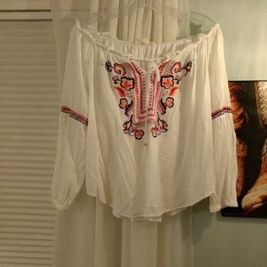 Grand & Greene off the shoulder blouse
